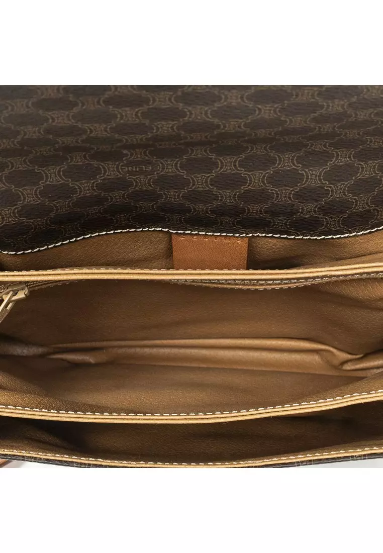 Pre-Loved Vintage Buckle Flap Crossbody
