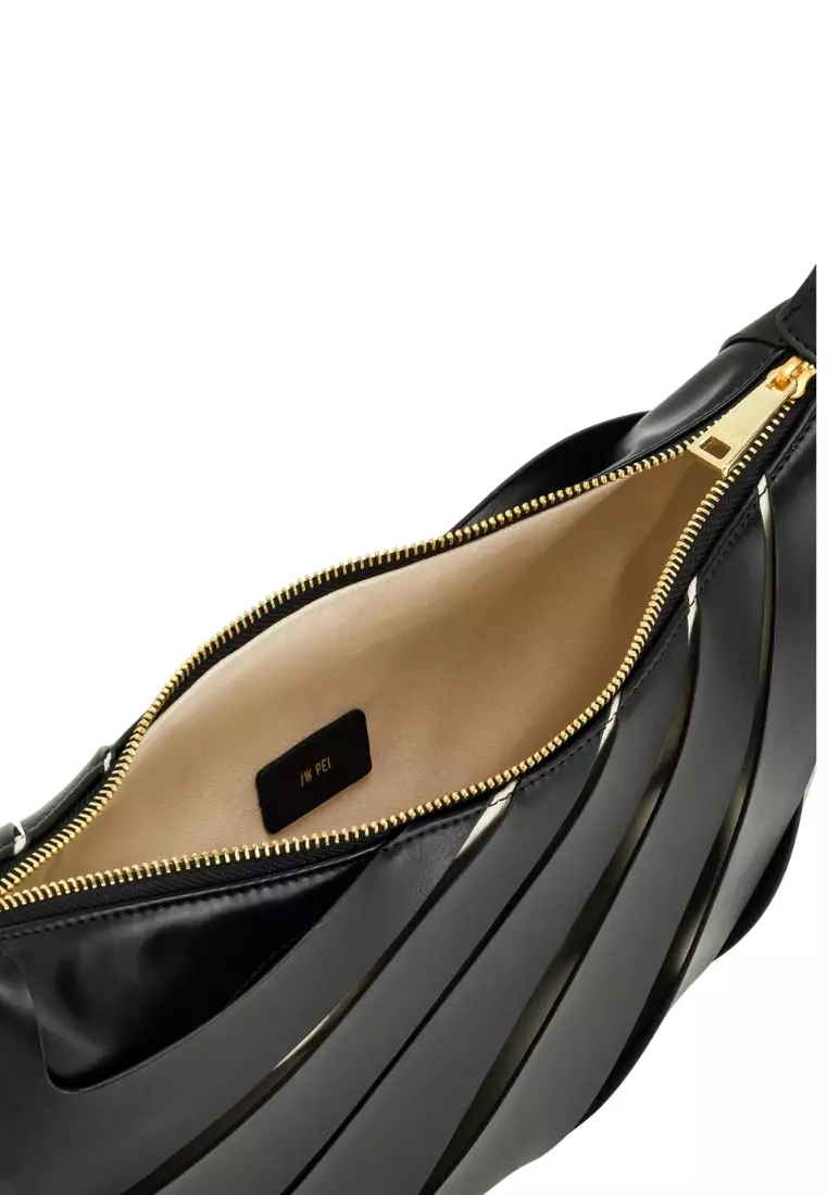Jana Hollow Out Shoulder Bag - Black