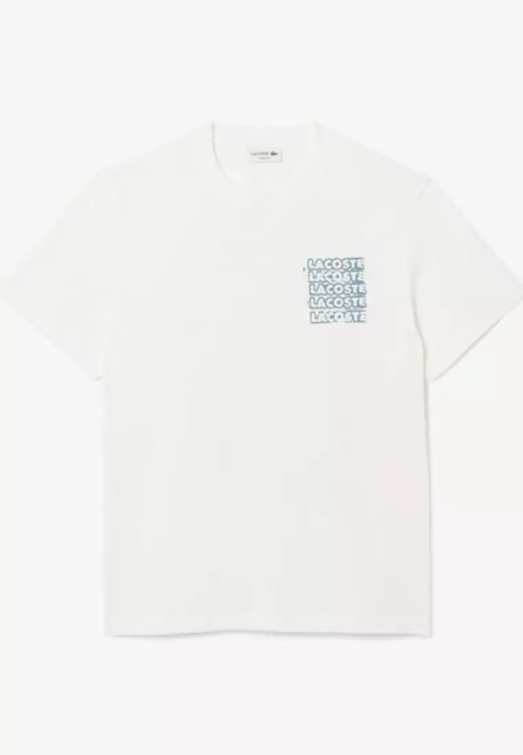 Lacoste グラフィックTシャツ ホワイト Buy Lacoste Cotton Jersey Graphic T-shirt 2026 Online | ZALORA