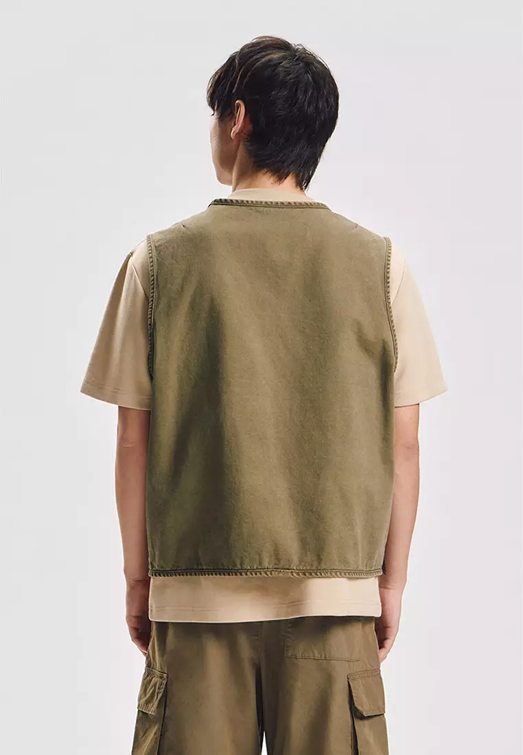 Relaxed Vest with Pockets