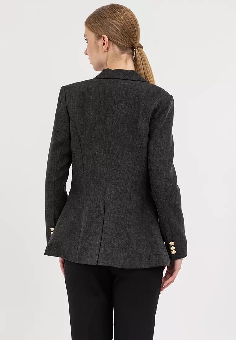 Tailored Double Breasted Blazer