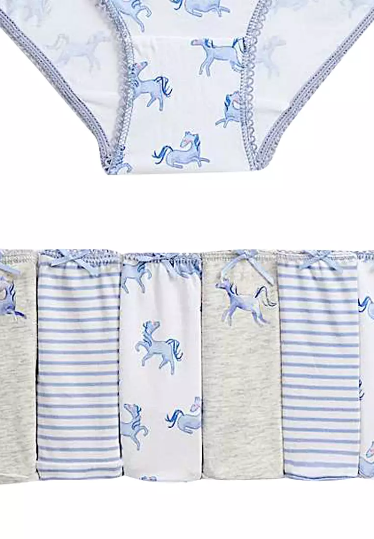7Pk Cotton With Stretch Unicorn Knickers