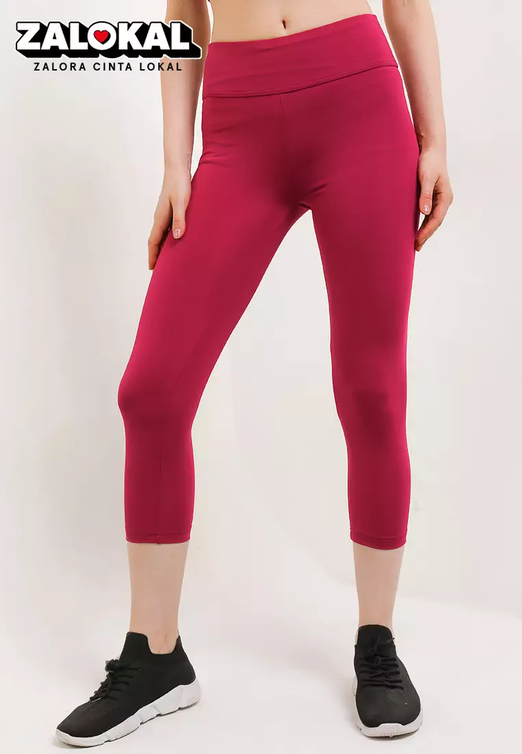 Celana Panjang Legging Olahraga Ladies Sport Long Pants Active Sport Olahraga Senam Yoga Pilates Gym Ketat Spandex