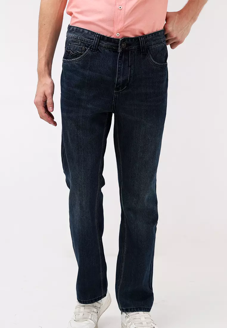 Buy Freego Mens Denim Regular Fit Jeans 2025 Online ZALORA
