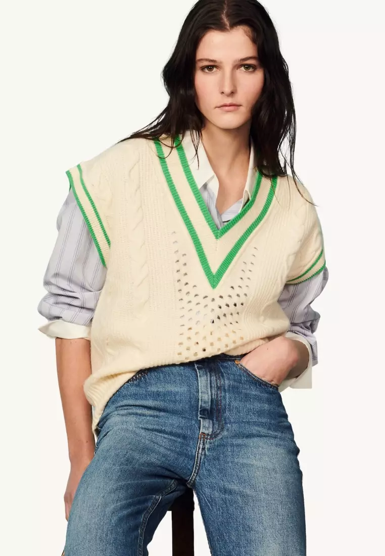Sandro hotsell green sweater