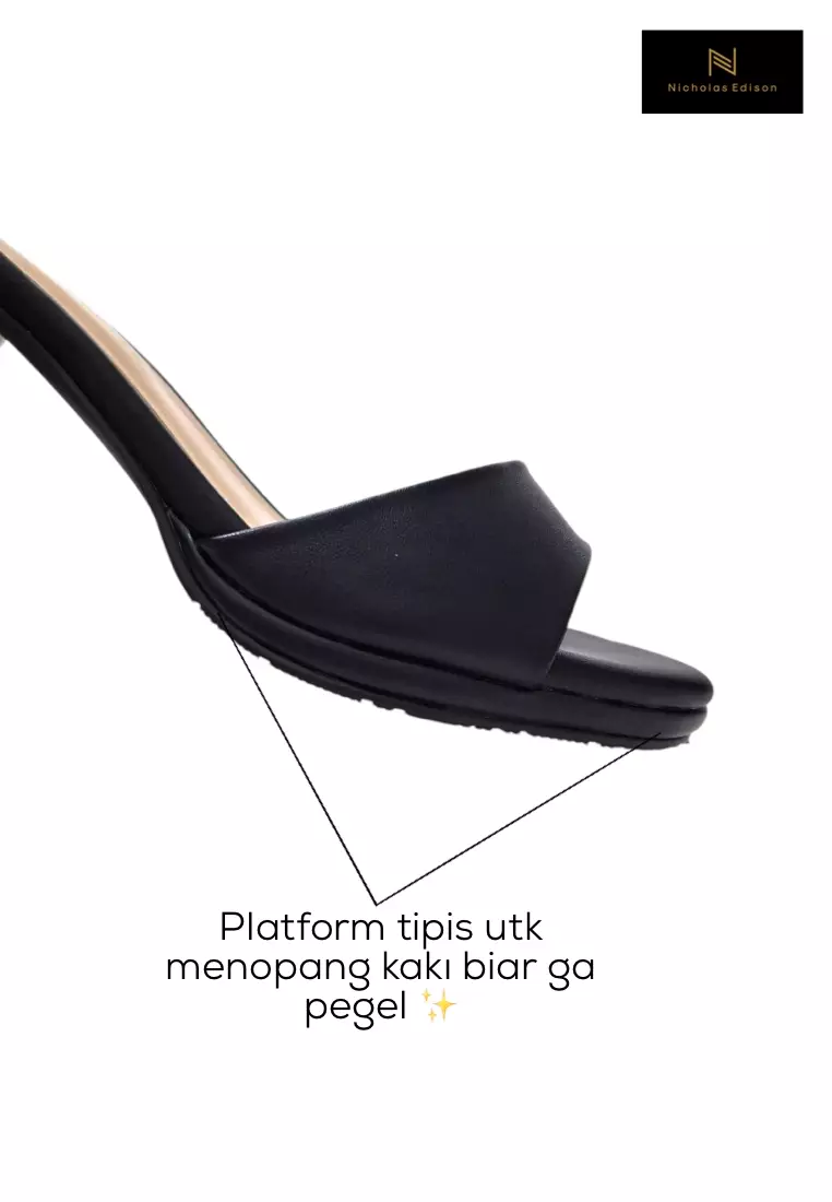 Nicholas Edison Heel Kanaya Black