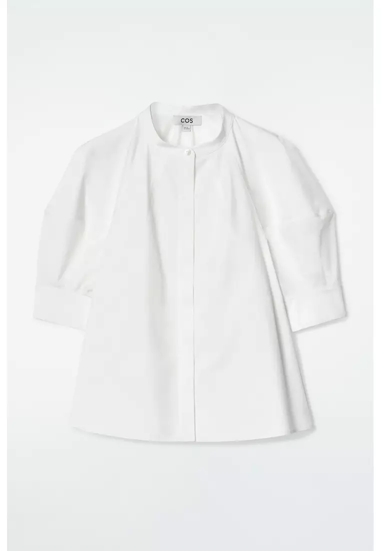 PUFF-SLEEVE BLOUSE