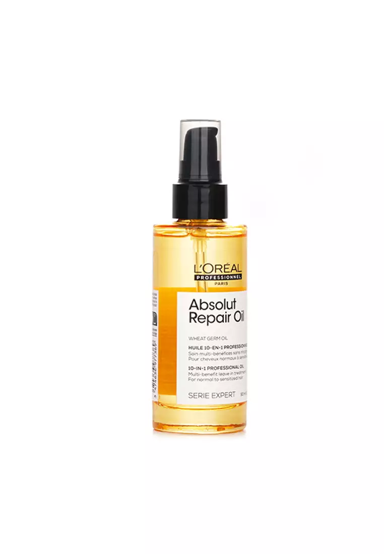 L'ORÉAL - Professionnel Serie Expert - Absolut Repair Wheat Oil 10-In-1 Professional Oil 90ml/3.04oz.