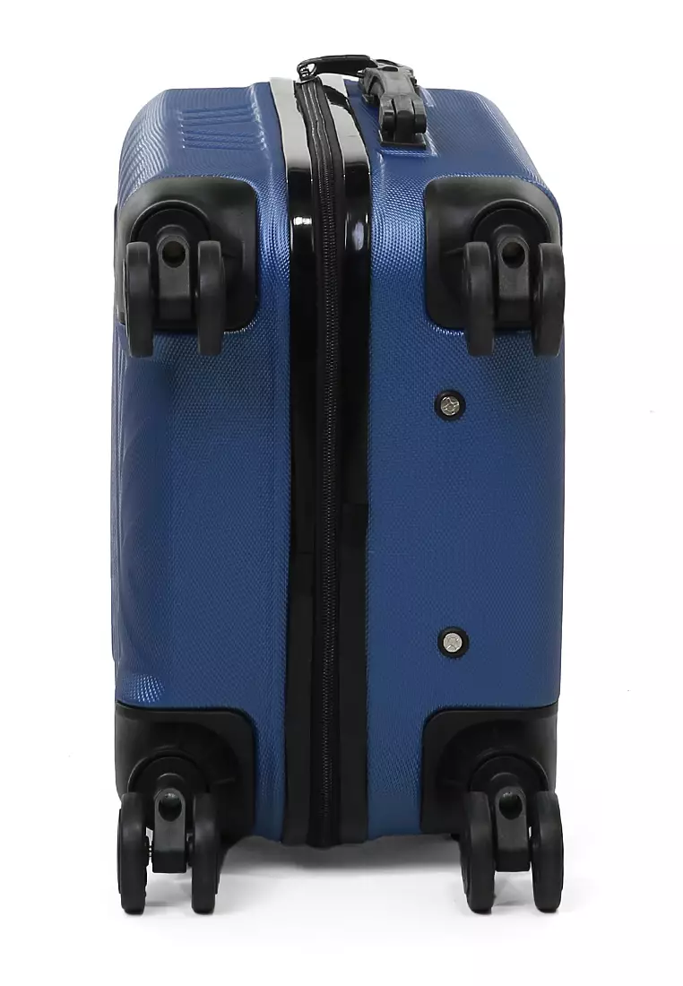 Carlton Koper Unisex Size 20 Inch Suitcase Large Compartment Material ABS+PVC Coated ORIGINAL - Blue