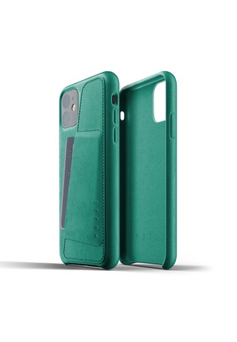 Jual Mujjo Mujjo Full Leather Wallet Case Iphone 11 Alpine Green Original Zalora Indonesia
