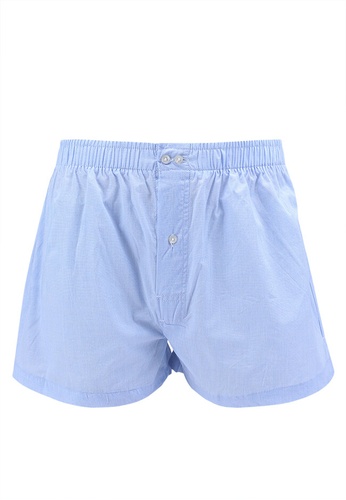 MANGO Man blue Cotton Boxer Shorts E9A63US695A286GS_1
