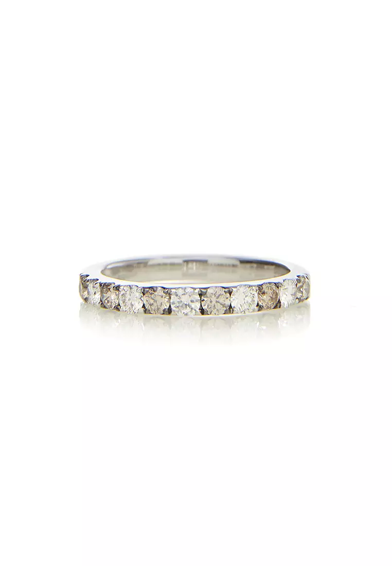 White cheap gold eternity