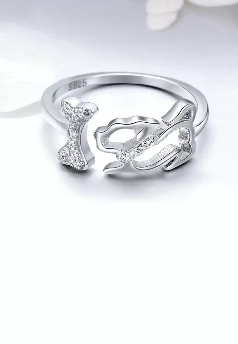 Cute silver ring online