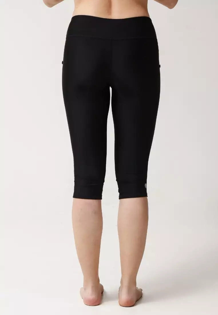LANUUK Capri Swim Tights – Black