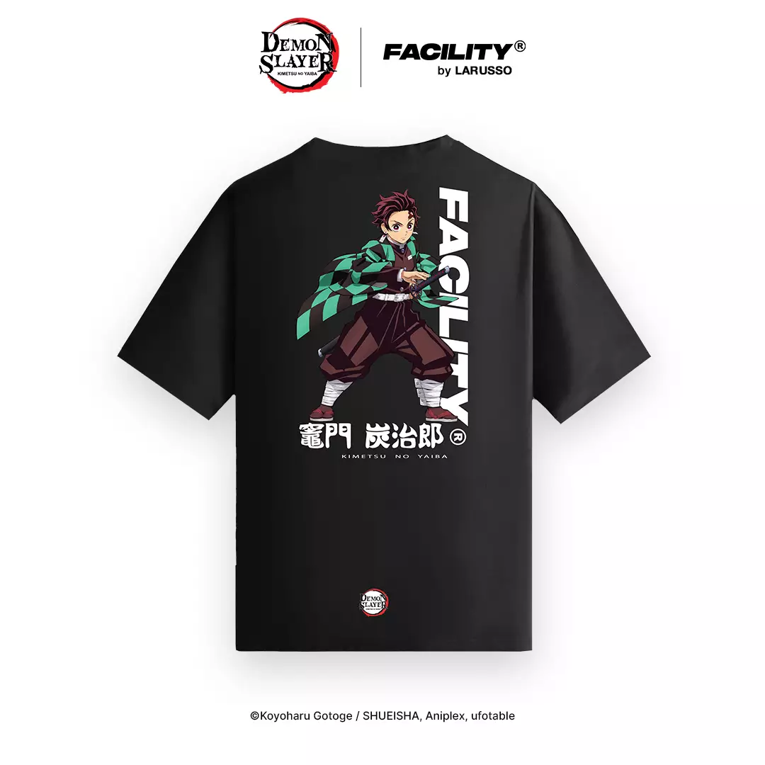 FACILITY Demon Slayer - Kamado Tanjiro Tee - Black