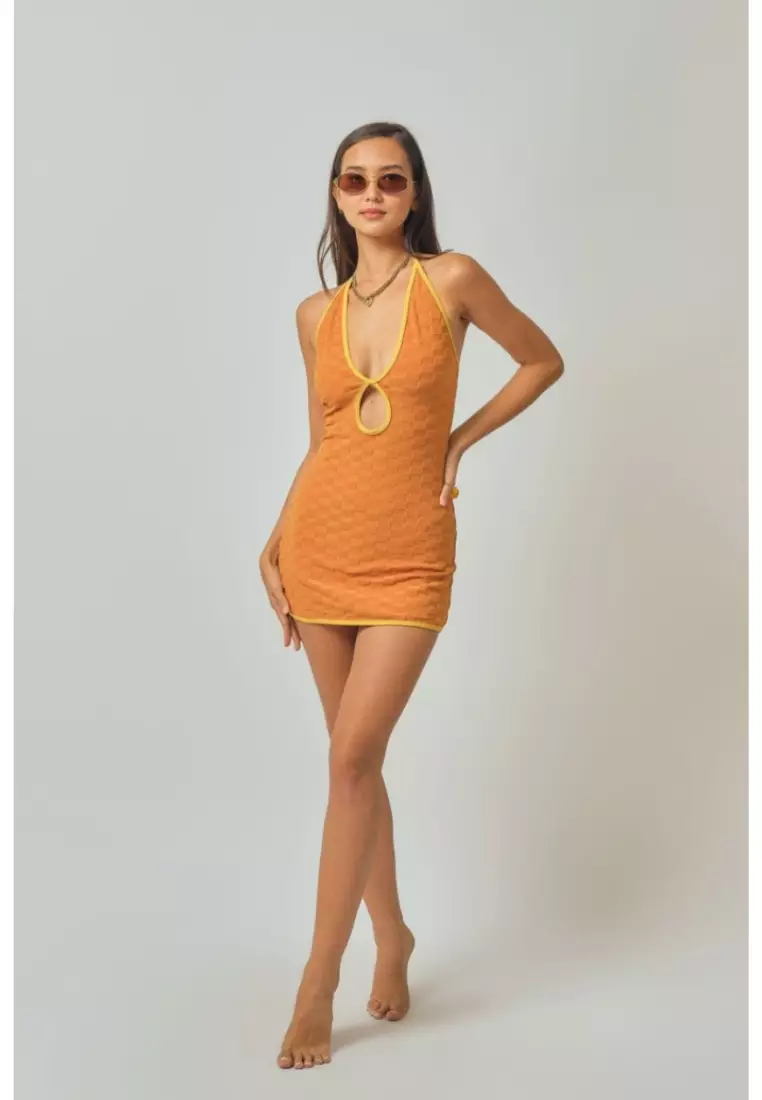 Christy Dress / Toffee Jacquard