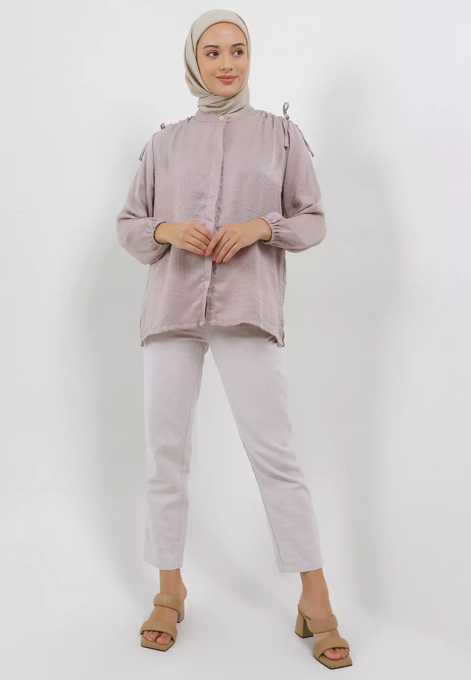 MFMW Tayana Atasan Blouse Khaky