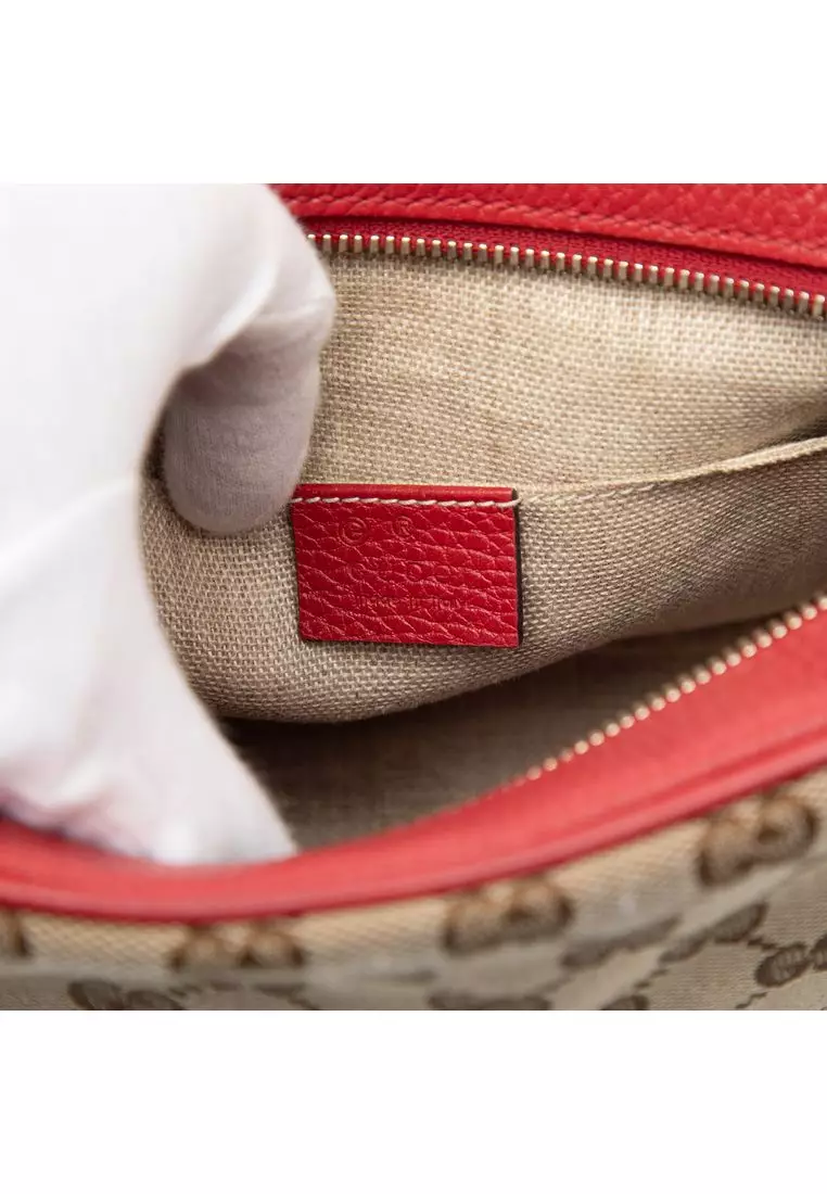 Pre-Loved Gucci Gg Canvas Bree Crossbody