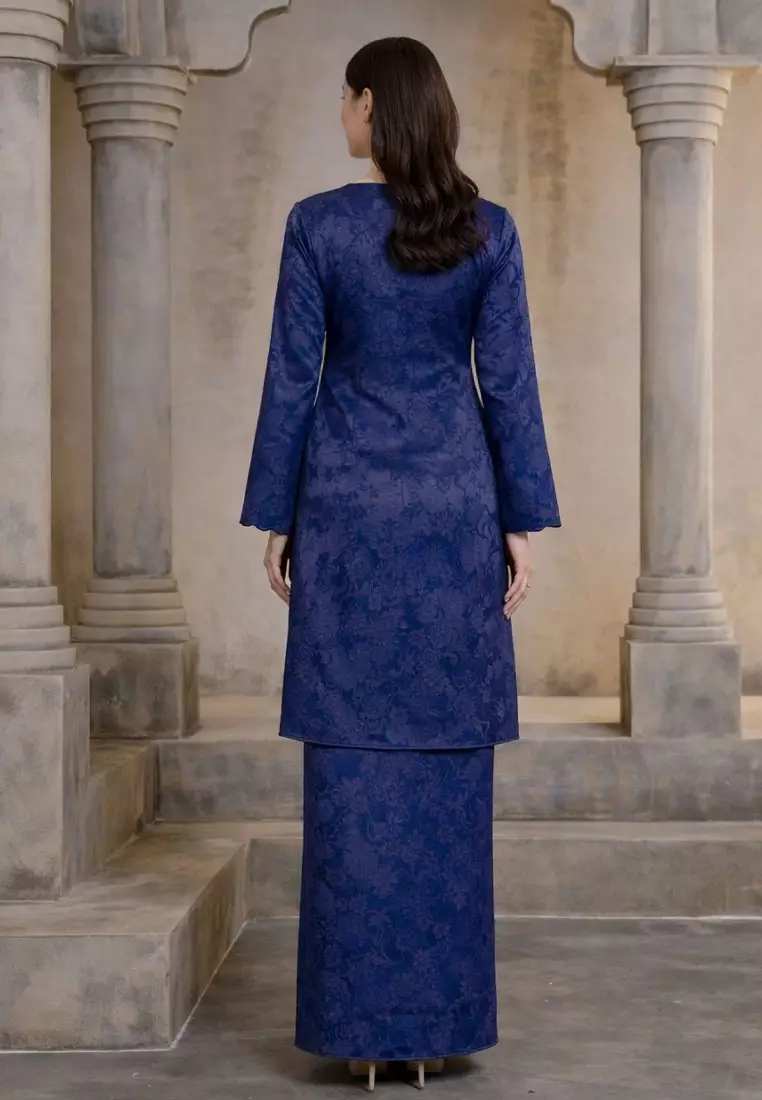 Majestic 2.0 Classic Cotton Jacquard Baju Kurung Pahang Lipat Depan