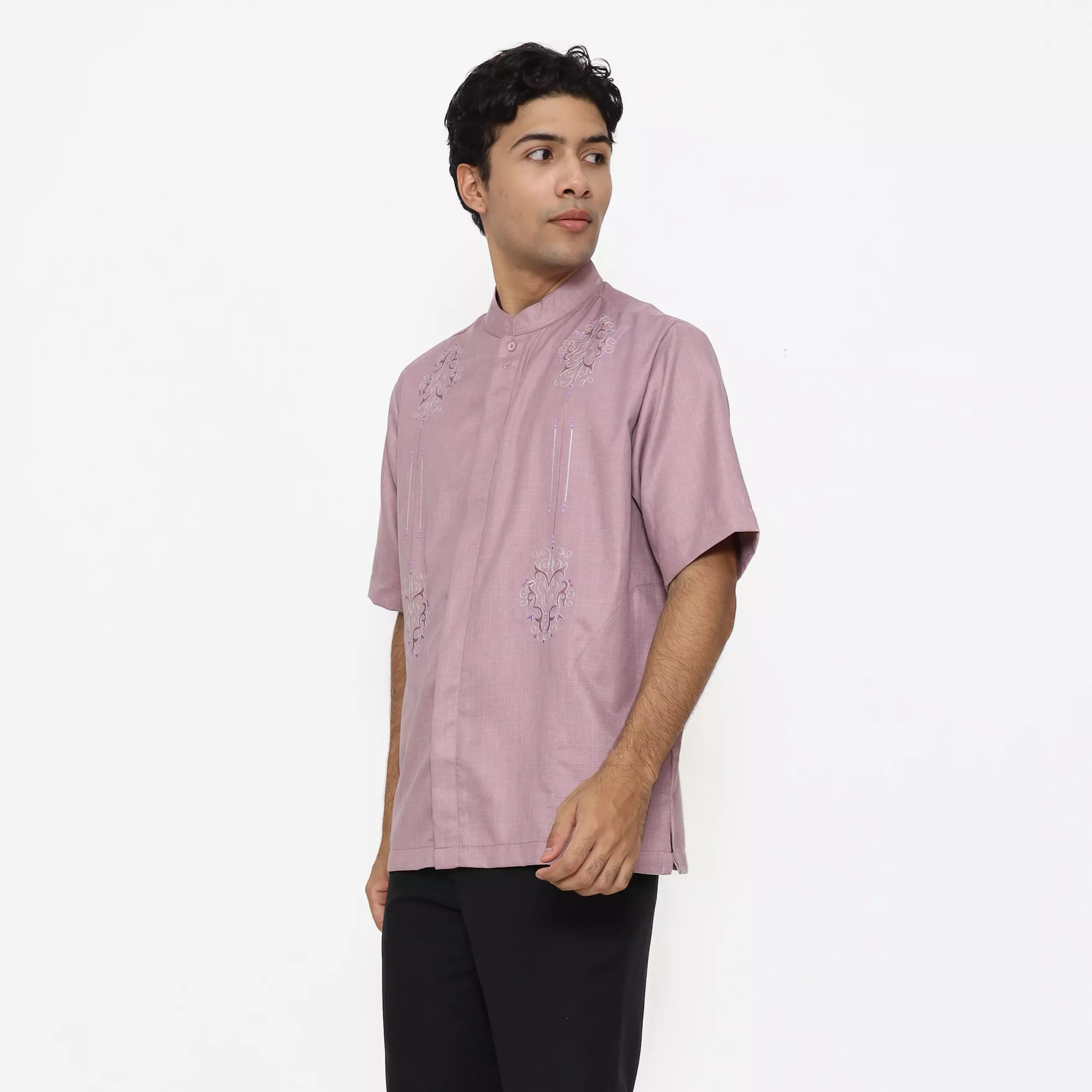 Baju Koko Sarimbit KK 47 Mauve