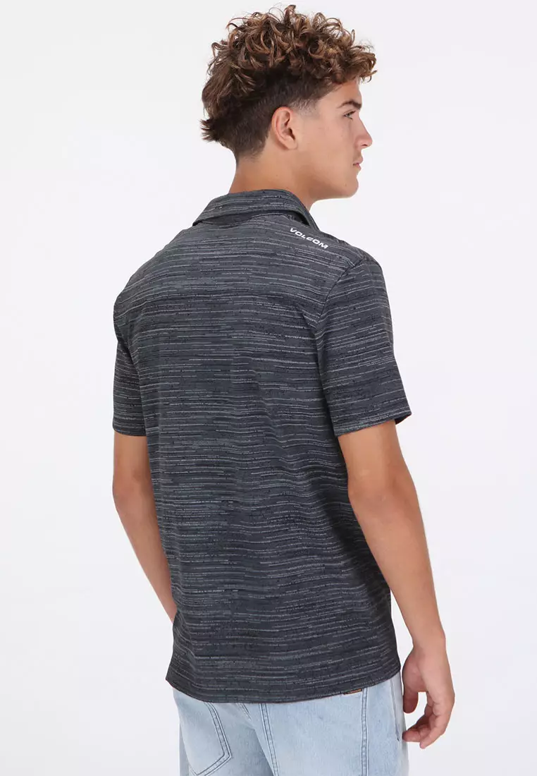 MPL WARP FACTOR SHORT SLEEVE POLO BLACK
