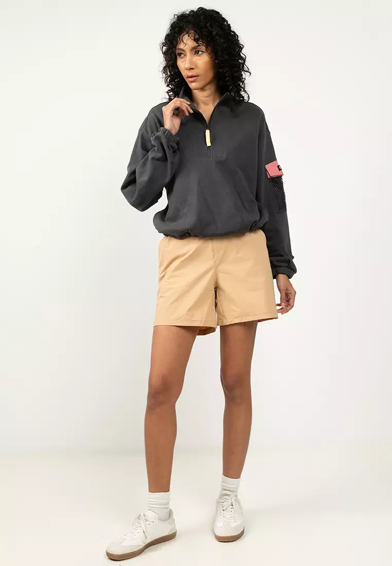 Painted Peak Cropped Fleece Sweatshirt