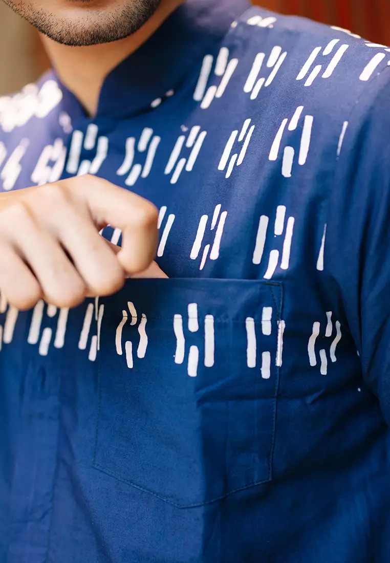 Hadinata Batik Koko Cap Pendek Furing Rayyan