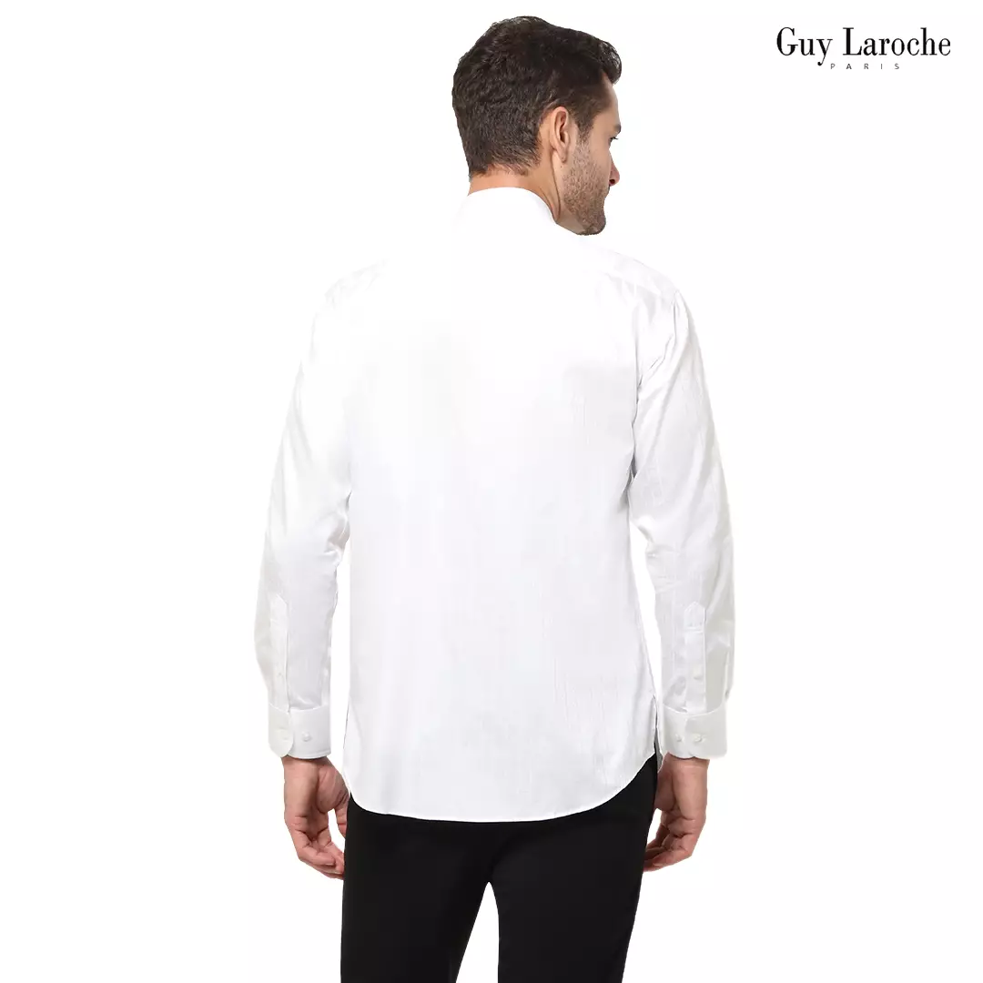 Kemeja Muslim Pria Lengan Panjang Guy Laroche Sacha La Chemise Putih