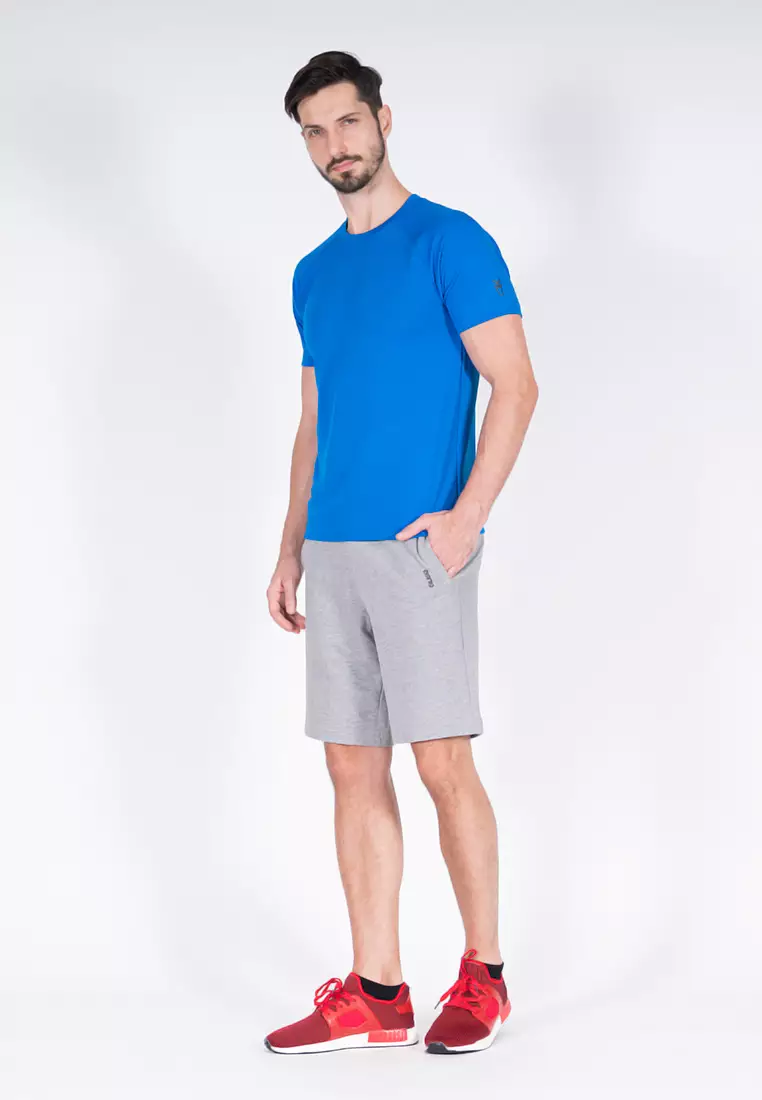 Amnig Men Training Raglan T-Shirt (Blue)