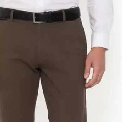 Lawell Celana Chino Panjang Pria Slim Fit - Bawahan Polos Branded Kualitas Premium | Nyaman untuk Kerja & Kasual | Warna Dark Brown