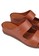 VINCCI brown Slide On Sandals EC84FSH94838A0GS_3