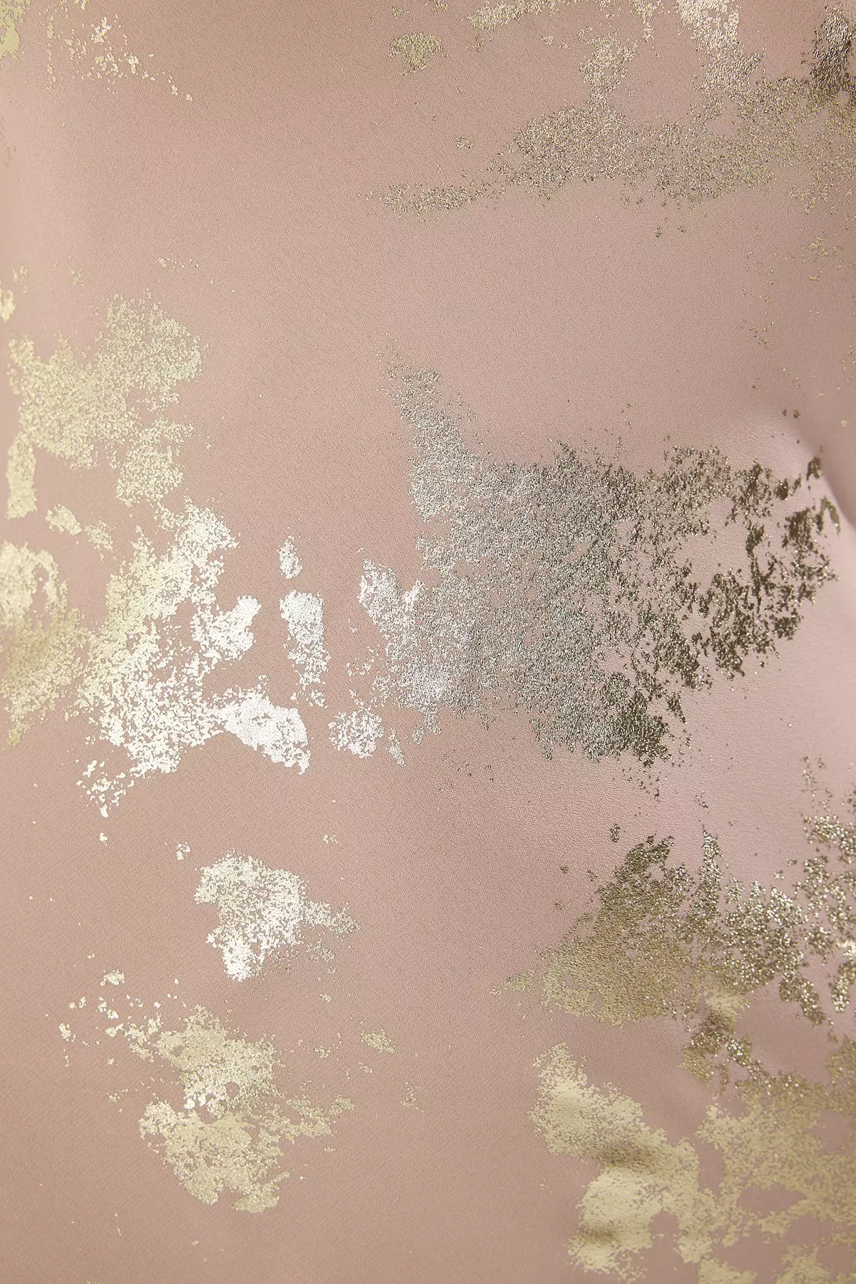 抽象印花拼接雪紡梭織長款優雅連身長裙