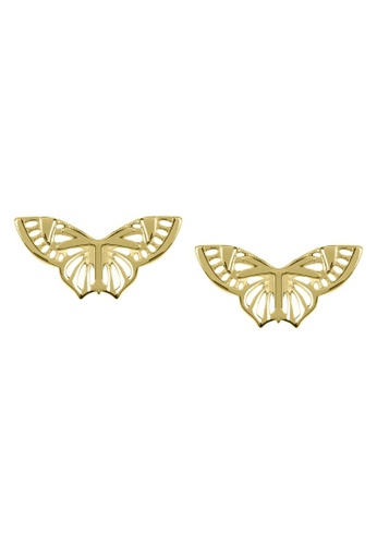 Sara Miller gold Sara Miller - Kew Butterfly Stud Earring - Gold (SAJ1004) 727E7ACD0A2DCCGS_1