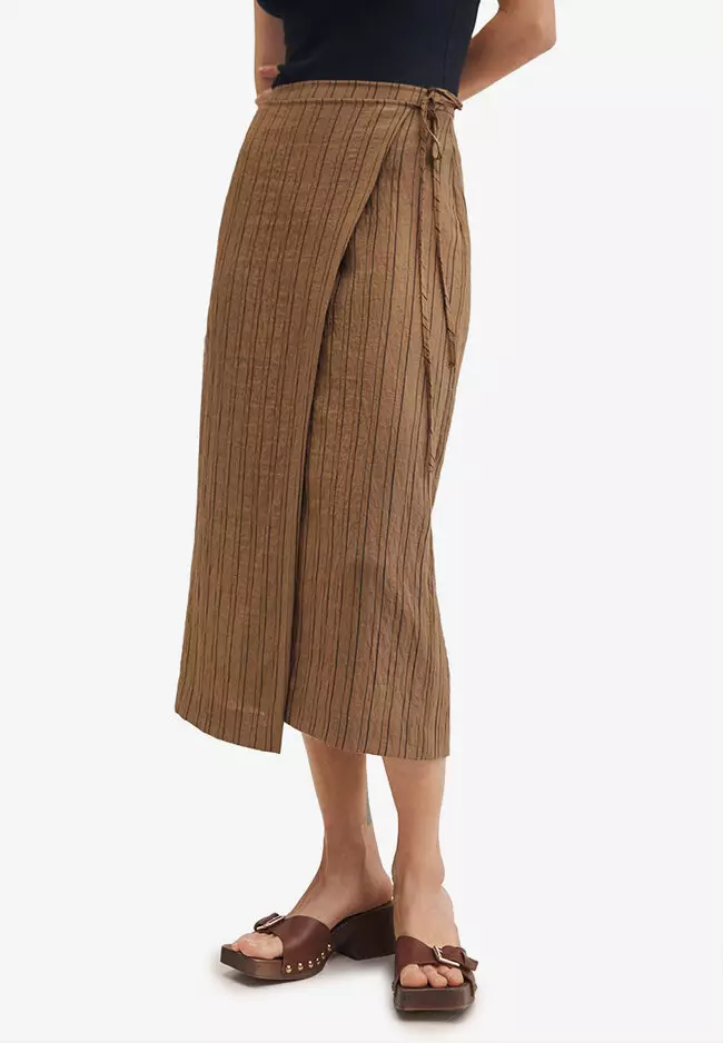 Mango top cowhide skirt