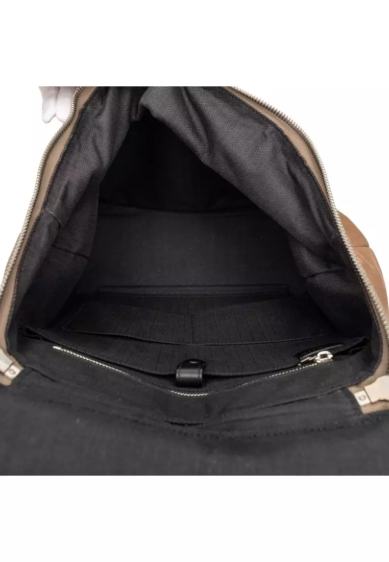 Loewe Goya Skull Backpack Beige Canvas Leather Loewe goya backpack - Gem main image 3