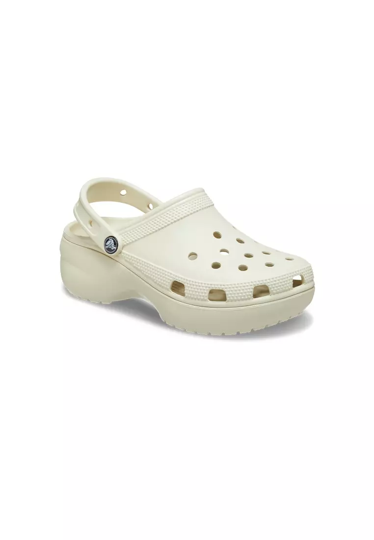 Women's Classic Paltform Clog In Bone