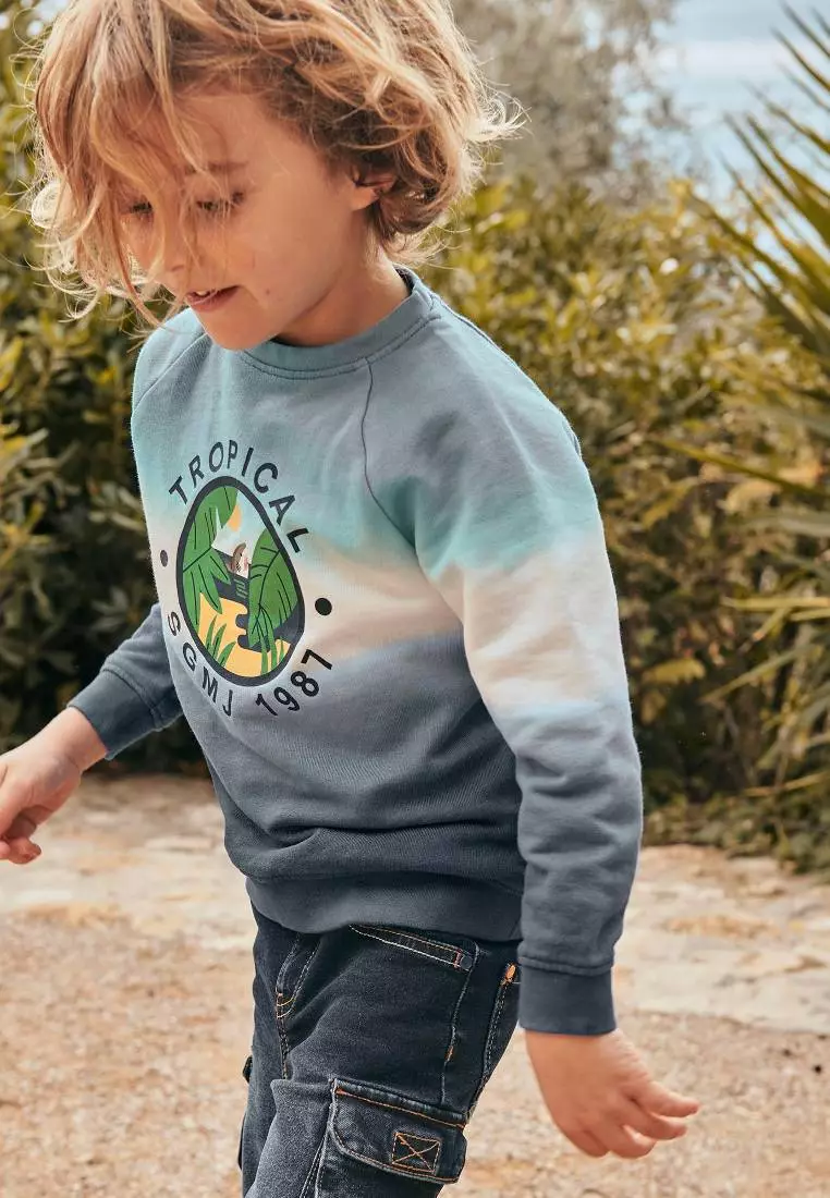 White Tye And Dye Sweatshirt