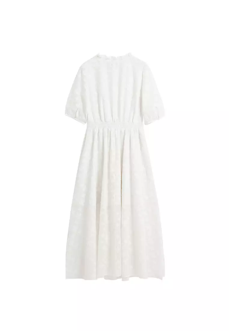 Embroidered Lace Maxi Dress