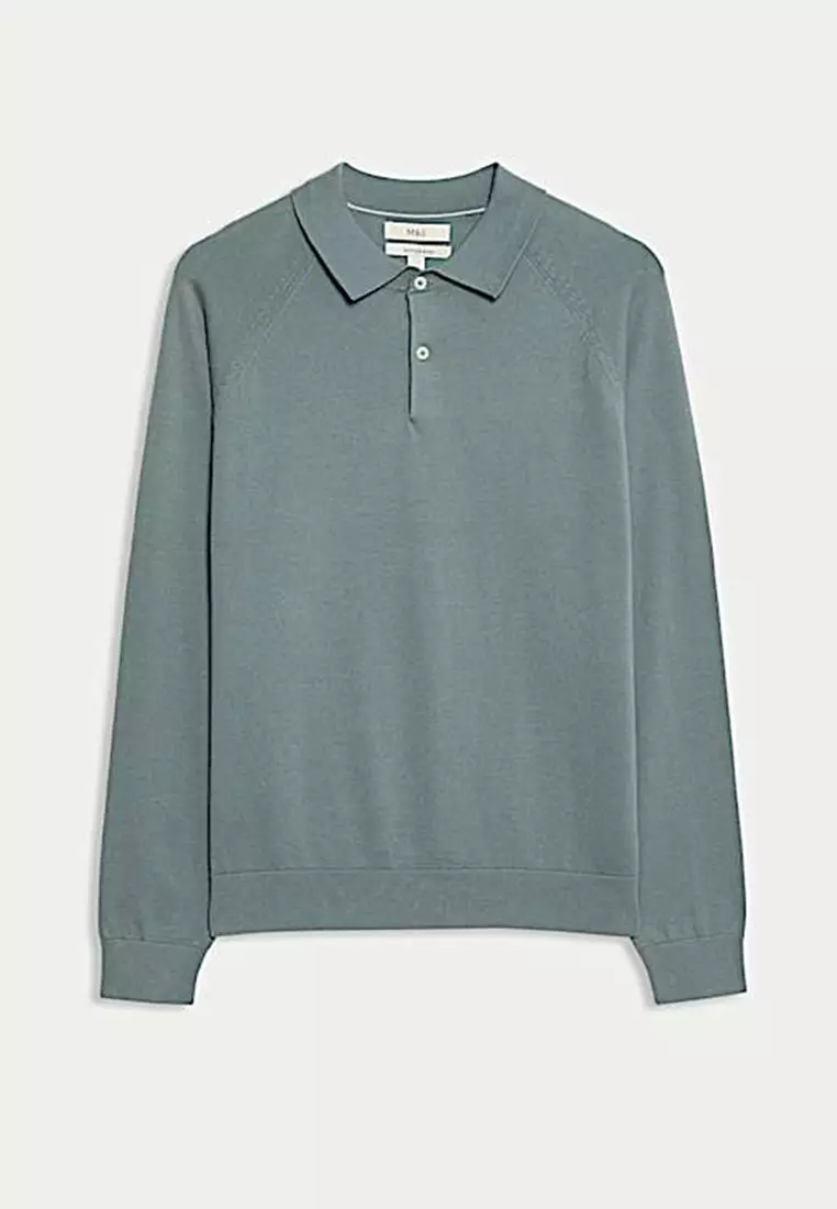 Cotton Rich Knitted Polo Shirt