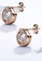 Krystal Couture gold KRYSTAL COUTURE Millionaire Circle Stud Earrings Embellished with Swarovski® crystals-Rose Gold/Clear 5E506AC44552BDGS_5