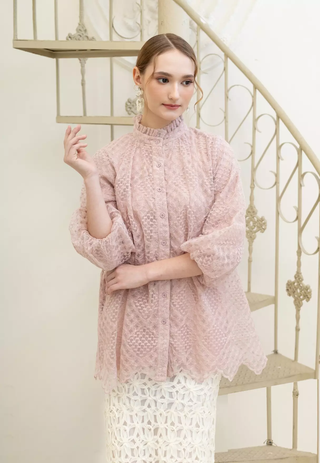 Marielle Blouse - Blush