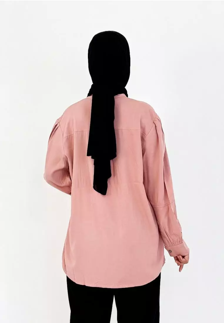 Kemeja Cotton Grenda [Soft Pink]