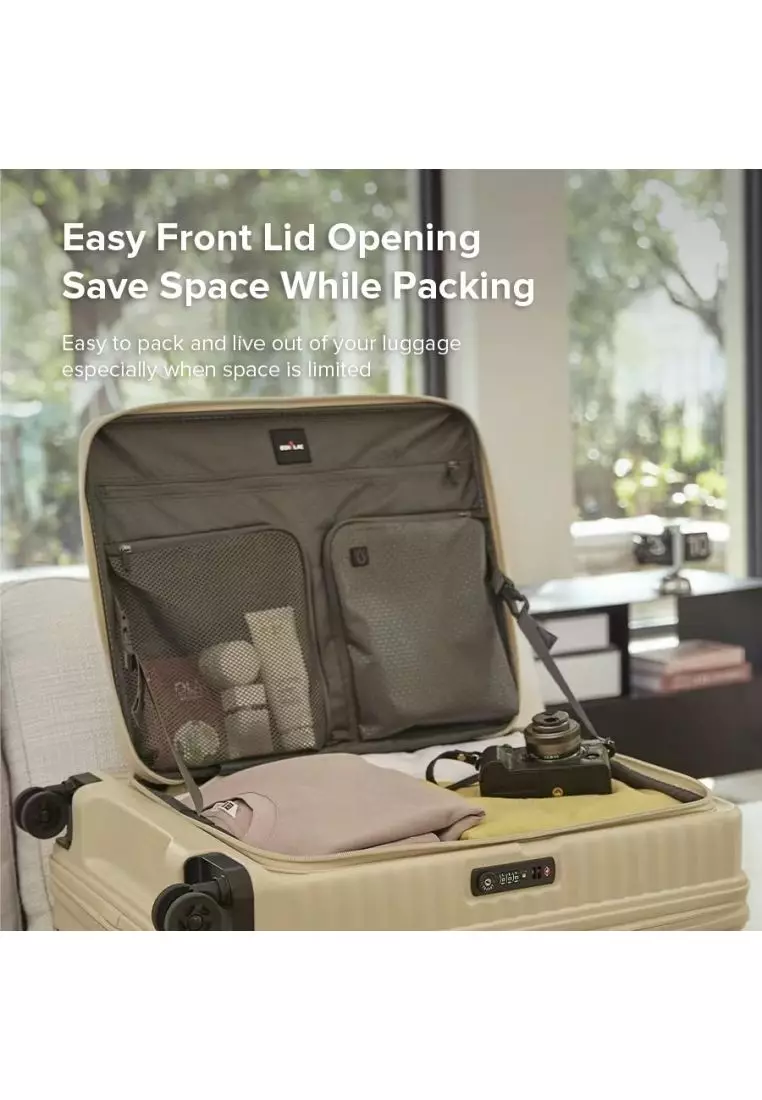 Echolac Celestra 28" Large Upright Luggage (Blue)