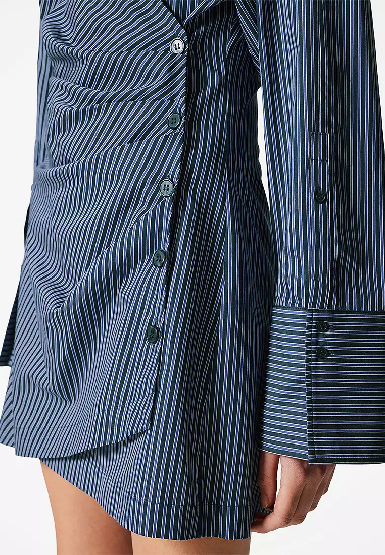 Wrap Shirt Mini Dress