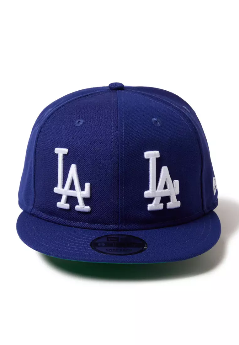 NE Los Angeles Dodgers Double Logo Royal Blue 9FIFTY Snapback Cap