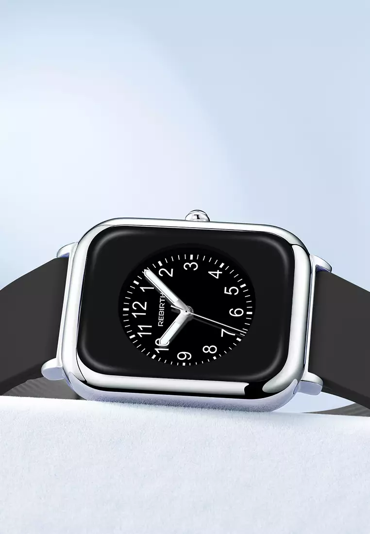 Jam Tangan Wanita Anti Air Kuarsa Square Mode Tali silikon Jam Tangan Cewek