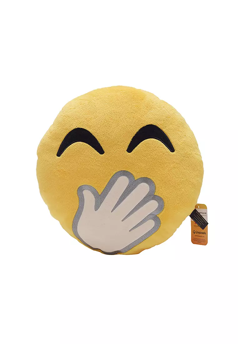 Bantal Boneka Emoji Hand Over Mouth