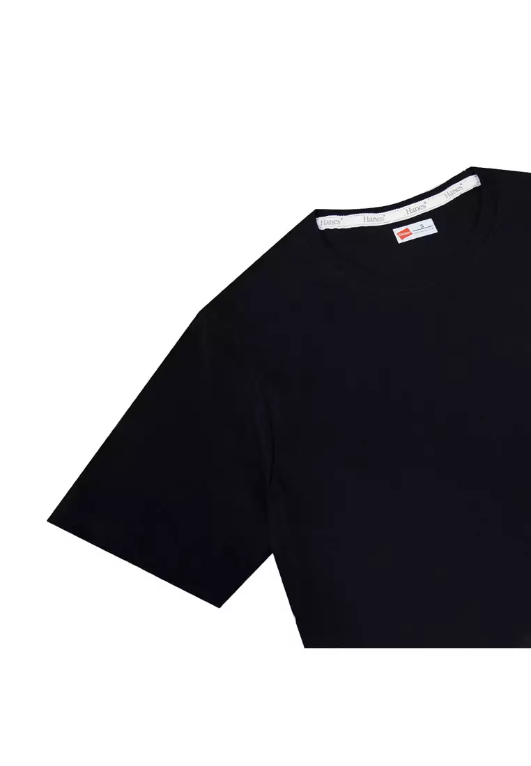 Mens Black Round Neck T-Shirt