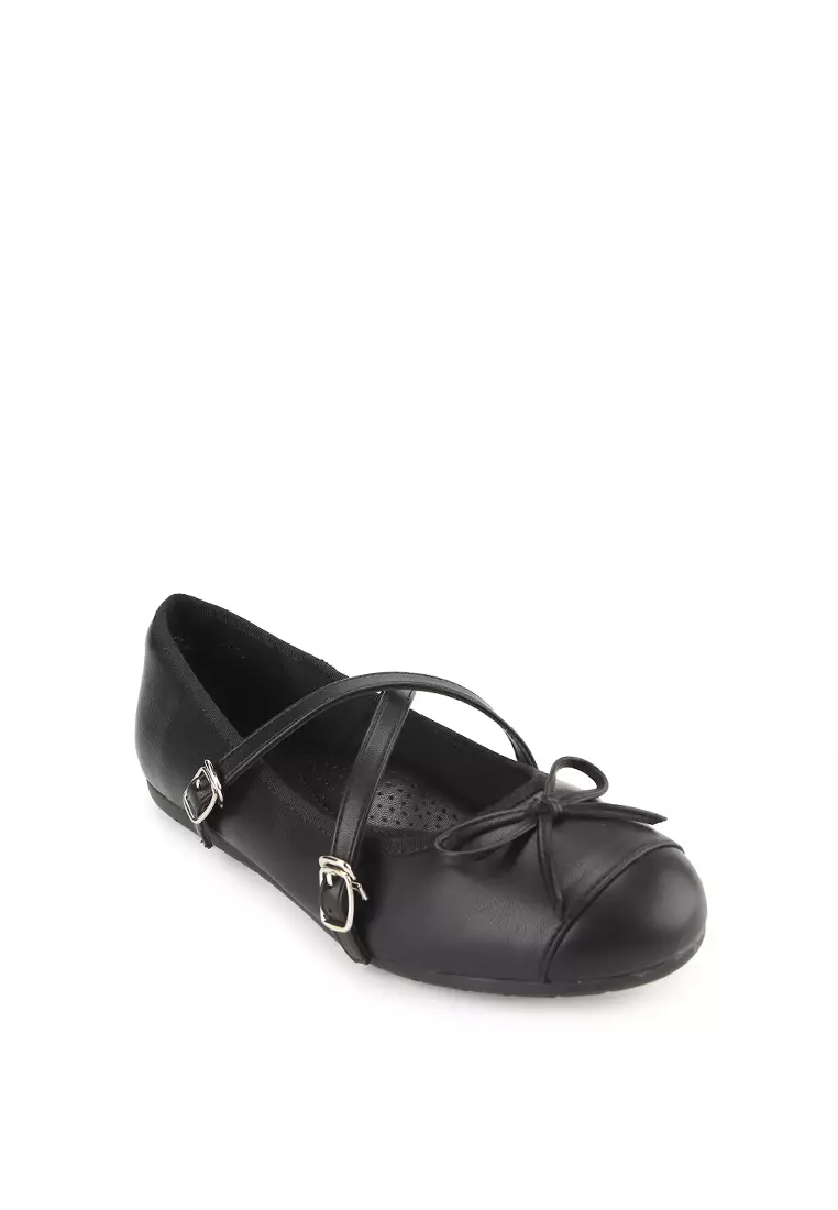 CARLA J2525-1 FLATSHOES BLACK