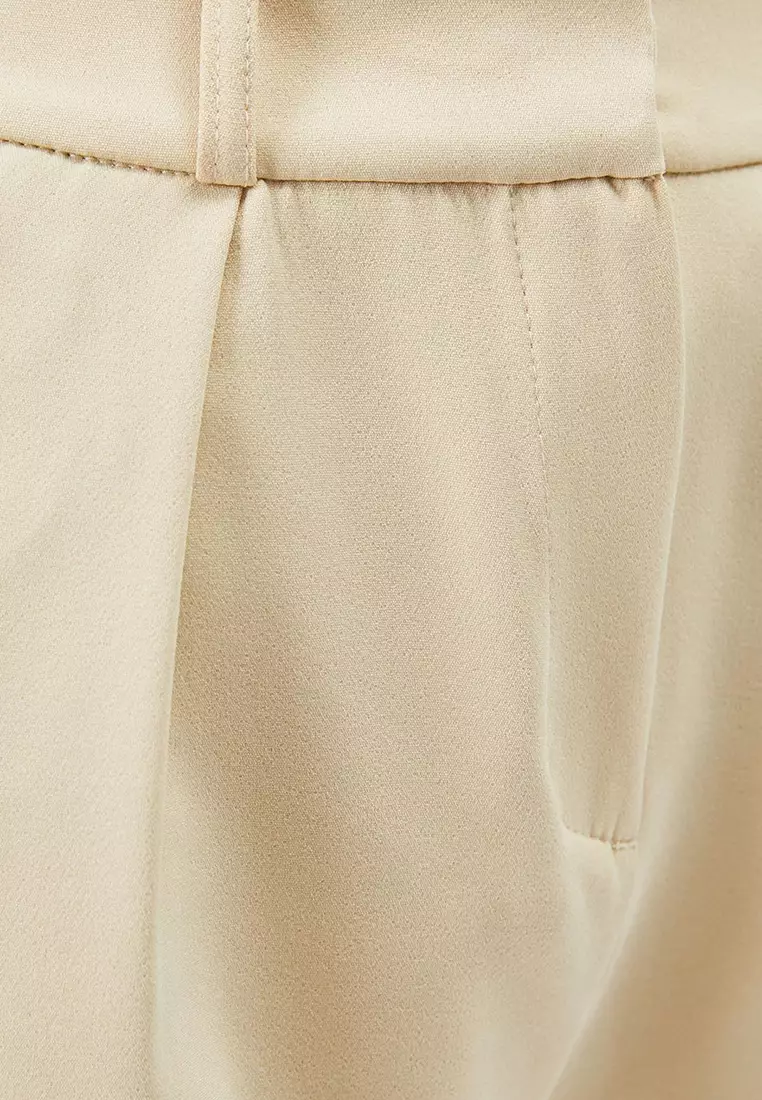 Cigarette Fabric Trousers